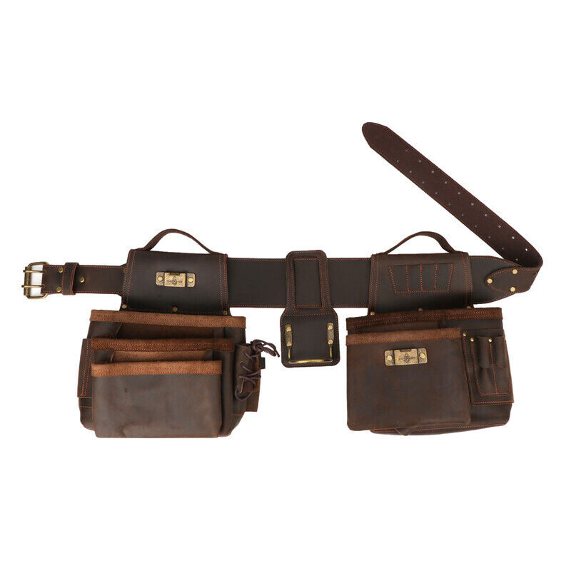 Leather Carpenter Framer Tool Organizer Belt/Pouch/Bag/Holder Carrying