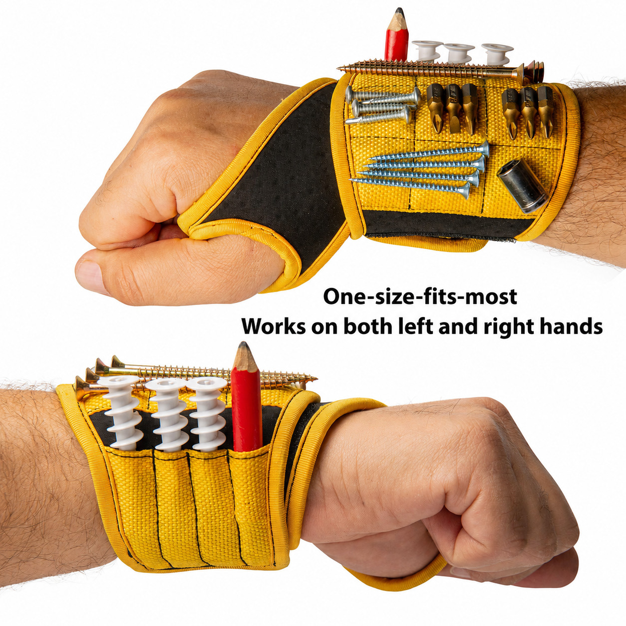 Magnetic Wristband Strong Magnets For Holding Wrench Screw Nail Bit DIY Handyman