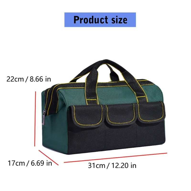 Spacious Tool Organizer 14Compartments for Hand Power Tools Storage Bag