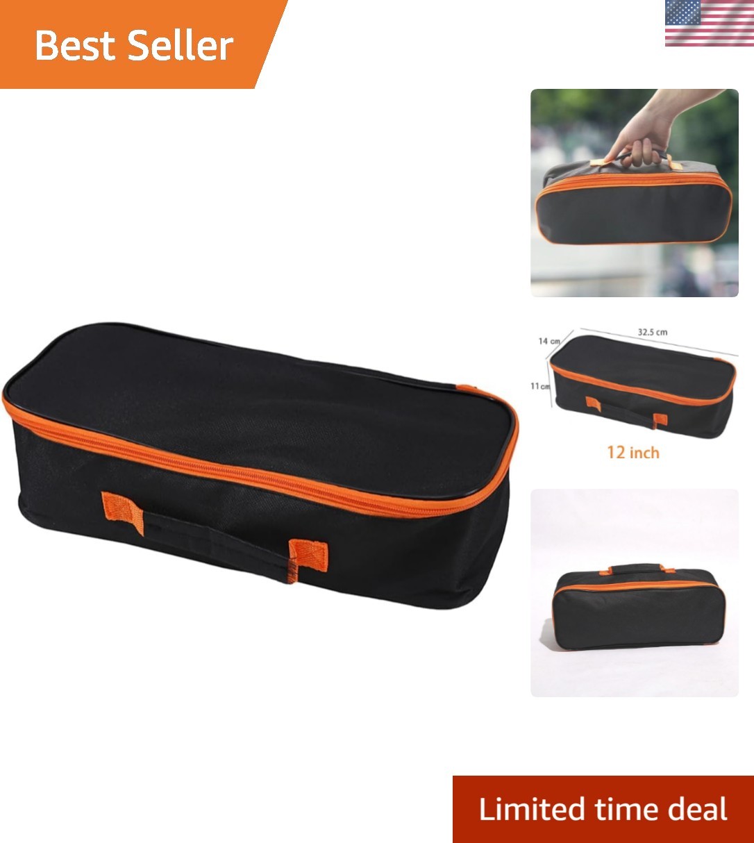 Compact 12″ Waterproof Oxford Tool Pouch – Durable Organizers for Quick Access