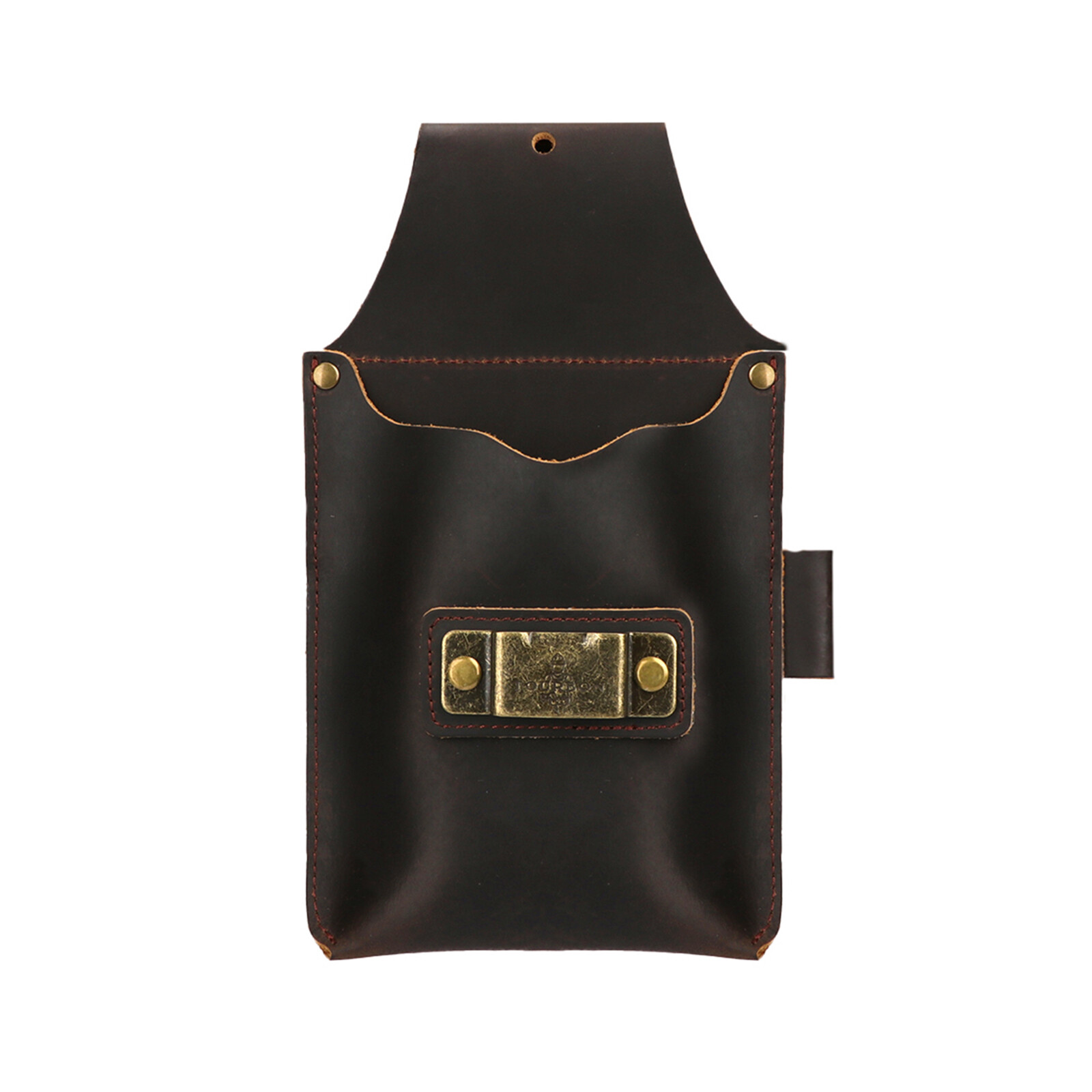 TOURBON Leather Tool Belt Pouch Tape measure Holder Workshop Tools Carrier in US