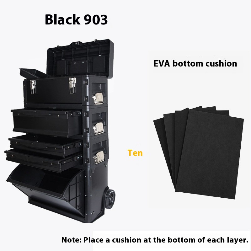 Four-layer Combination Trolley Tool Box Multifunctional Trolley Tool Box