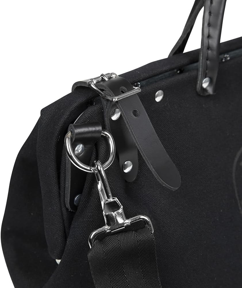 Klein Tools 510216SPBLK Tool Bag, Large 16-Inch Deluxe Canvas Tool Bag and Organ