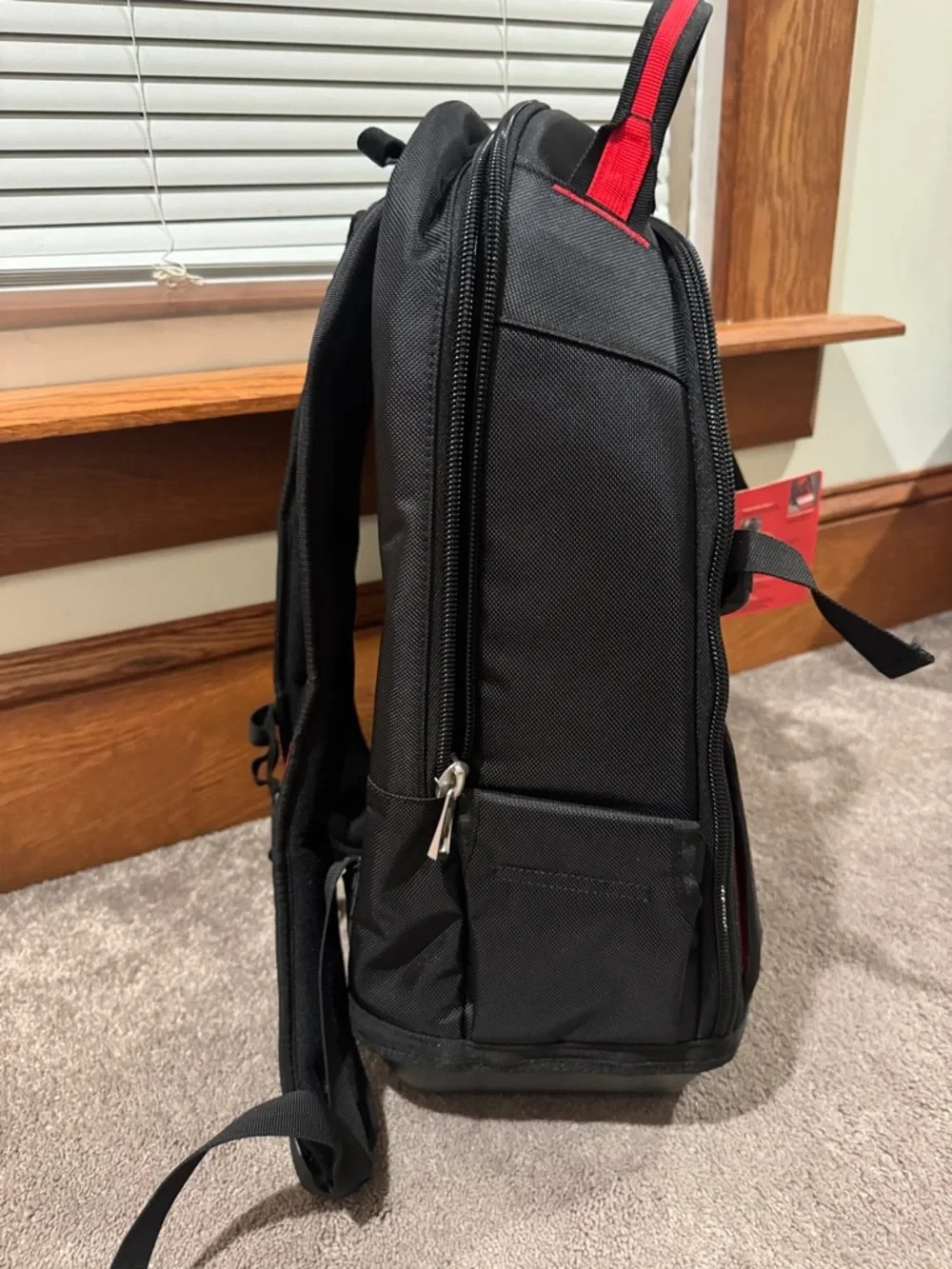 Milwaukee Jobsite Backpack Red Black Heavy Duty Durable Base Tool Bag NEW