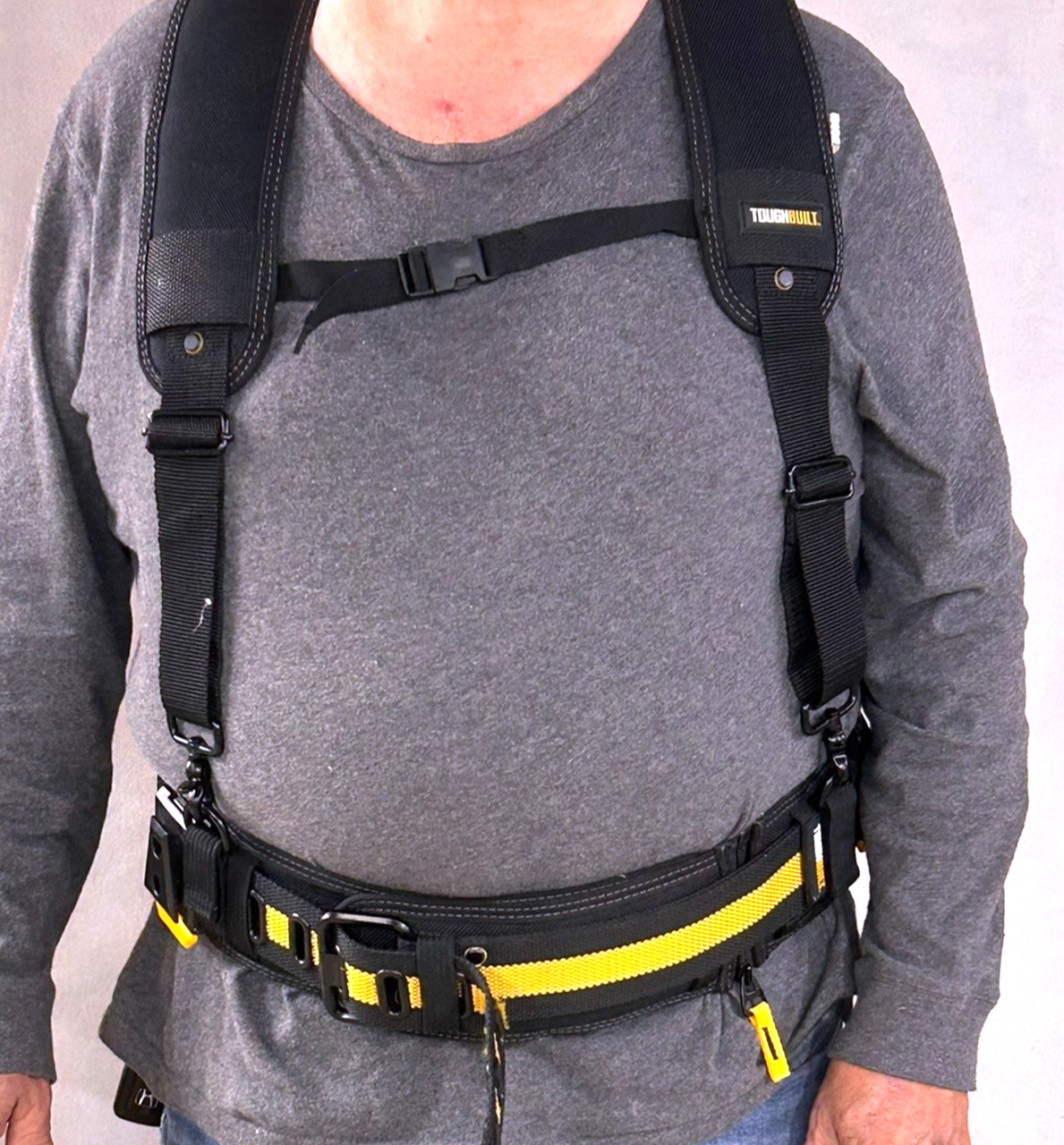 ToughBuilt ClipTech Handyman Professional Tool Belt w/ Padded Suspenders