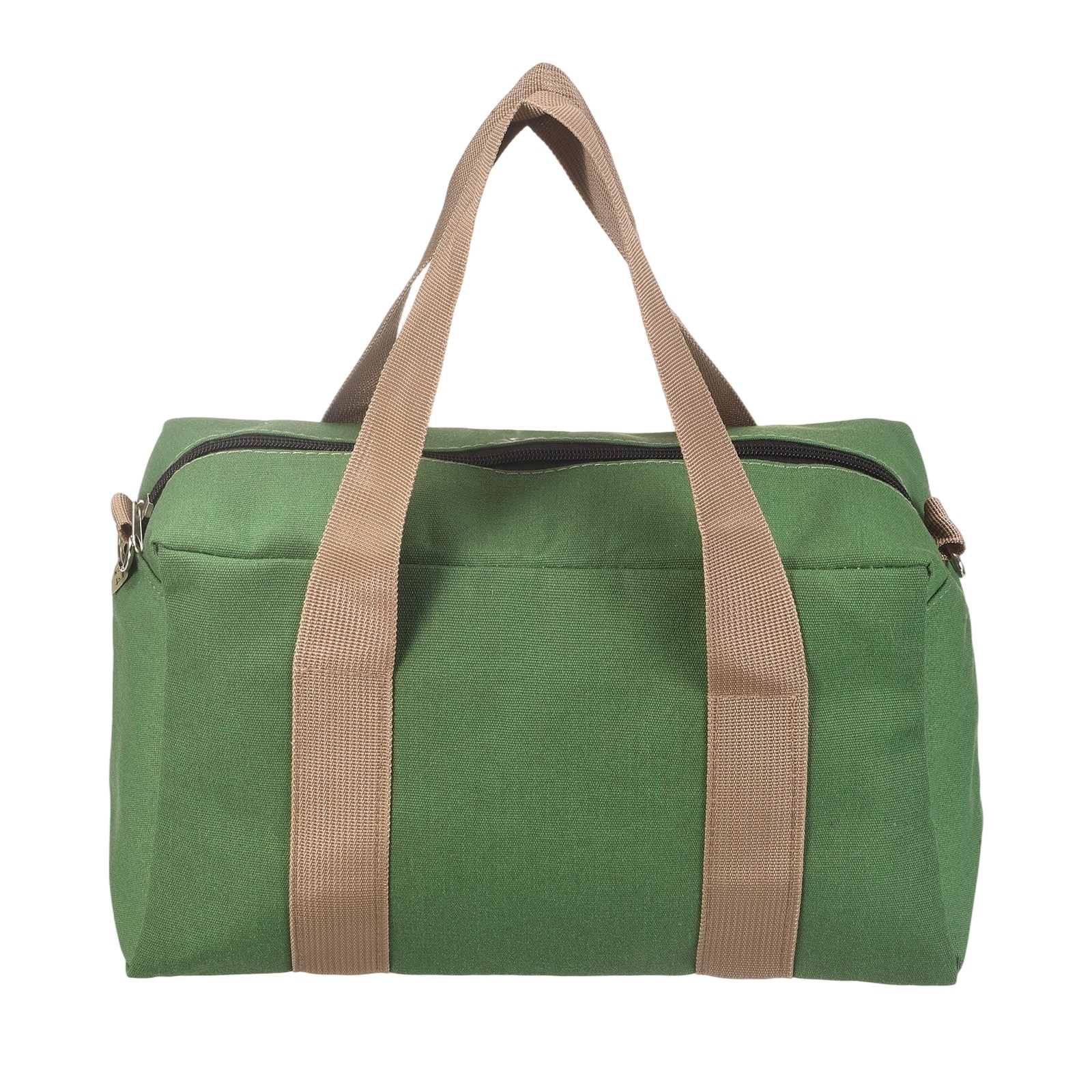 Small Tool Bag, 14 Inch Wide Mouth Tool Organizer Bag, Army Green