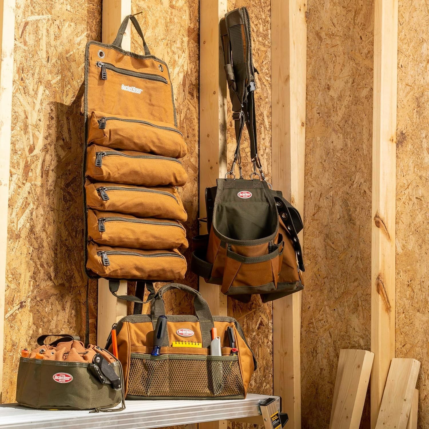 Bucket Boss – Super Roll, Tool Bags – Original Series (74004) , Brown NEW