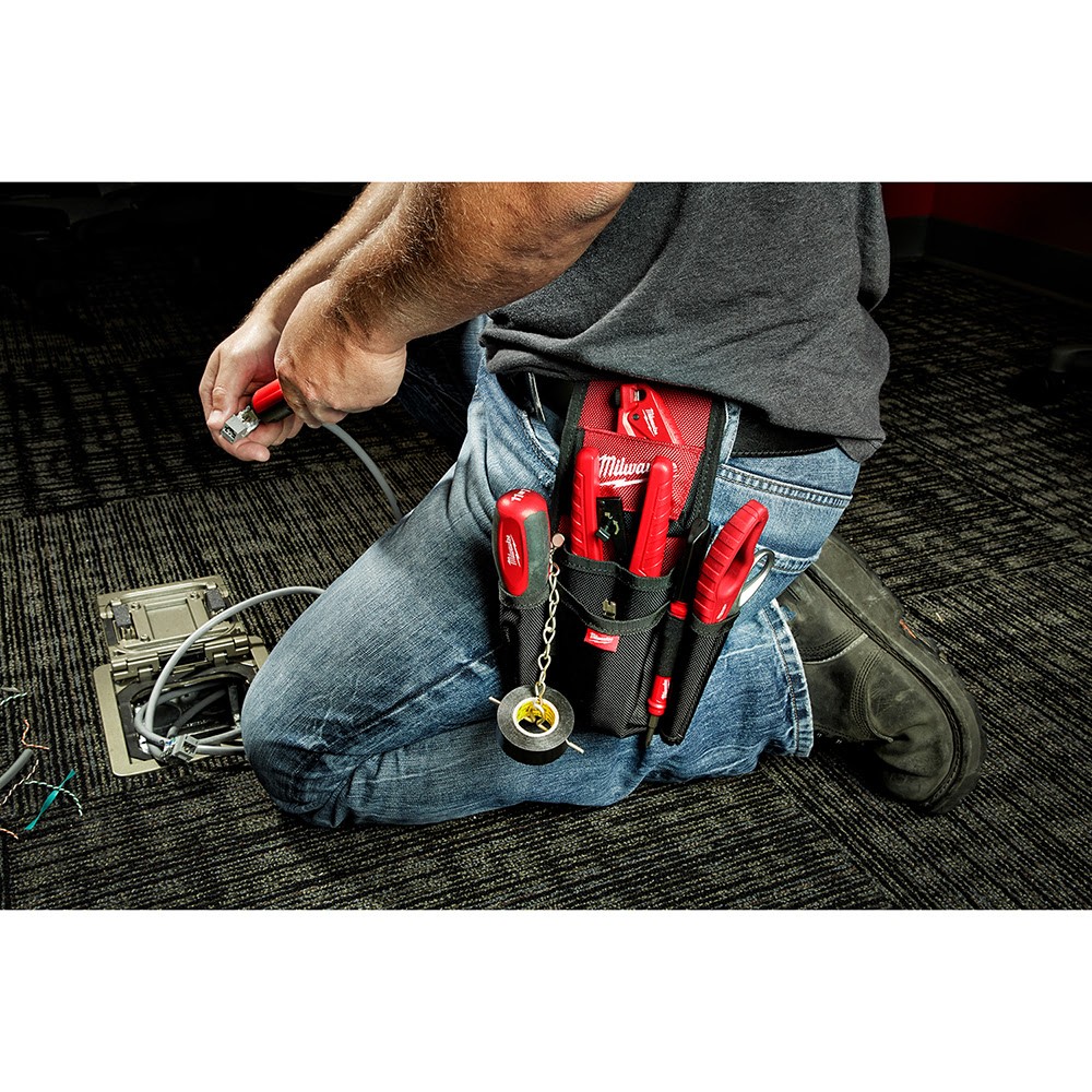 Milwaukee 48-22-8118 1680D Ballistic Compact Utility Pouch, 7 Exterior Pockets