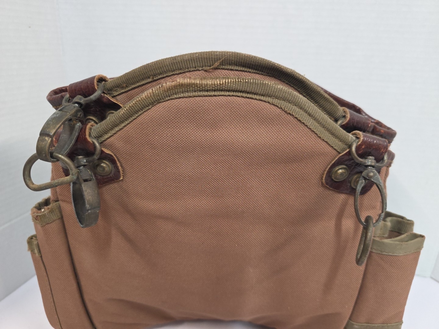 Cummins Tool Belt And Carpenter Bags Leather And Canvas Brown Extra Large
