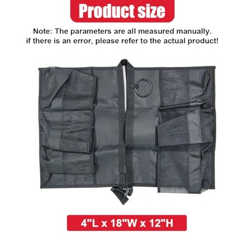 Craedli 5 Gallon Bucket Tool Organizer Bag Car Wash Caddy with Mesh Black