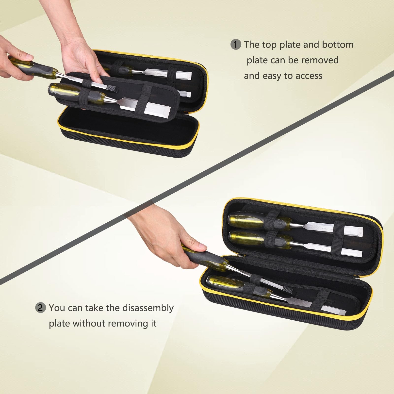 Hard Storage Case for HURRICANE/MECHEER/WFOEJEJ/WORKPRO/Milwaukee Wood Chisel…
