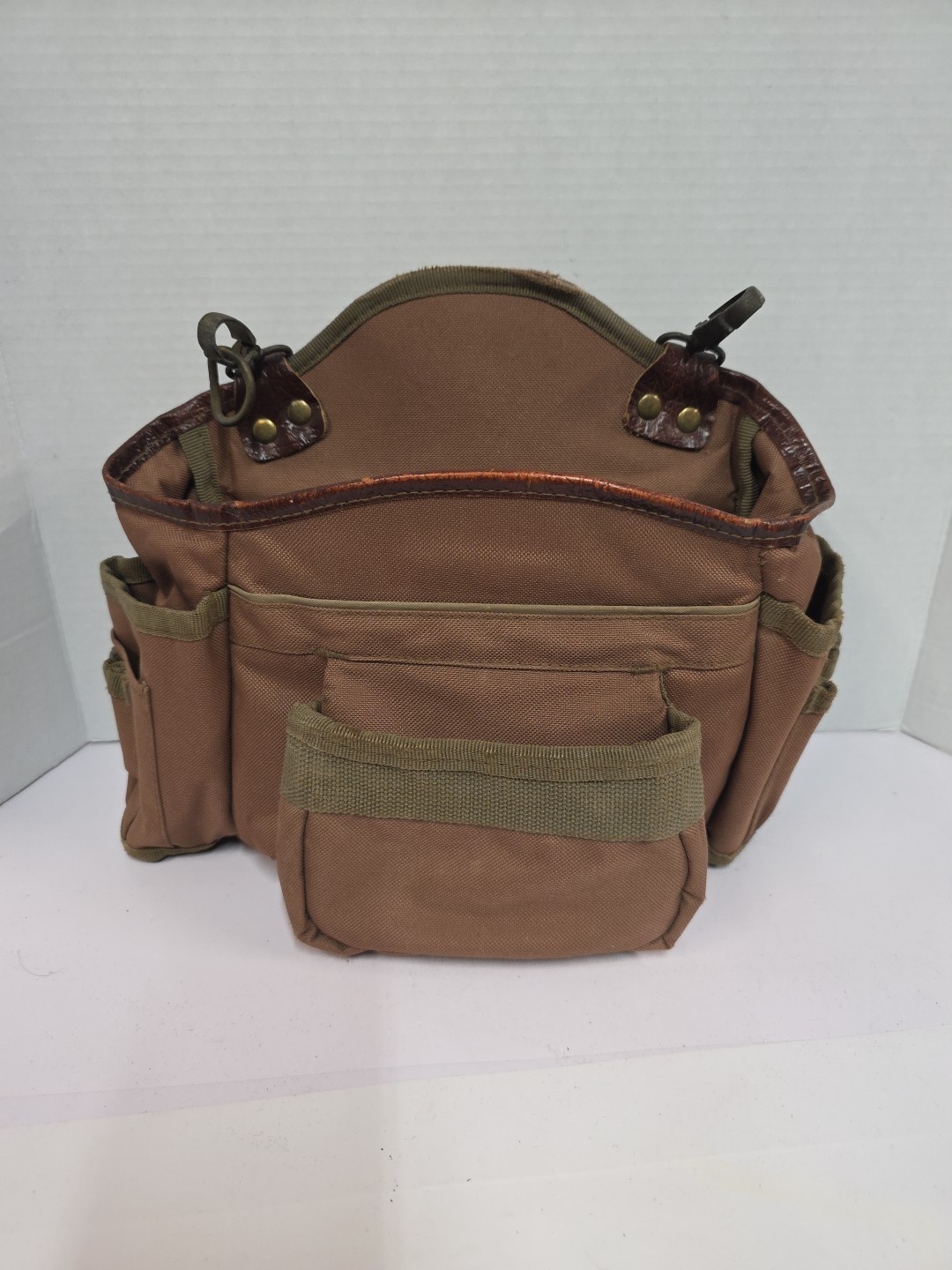 Cummins Tool Belt And Carpenter Bags Leather And Canvas Brown Extra Large
