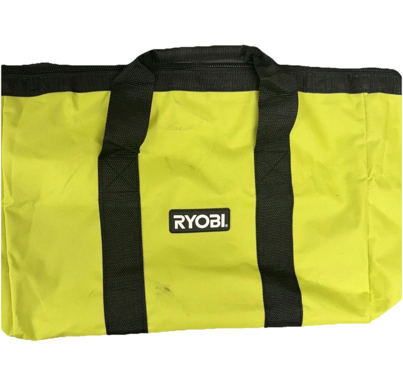 RYOBI Contractor Canvas Tool Bag Large Green Black Soft Side 903209044 OB