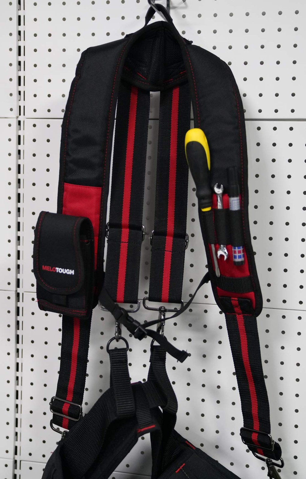MELOTOUGH Tool Belt Suspenders Construction Work Suspenders with detachable p…