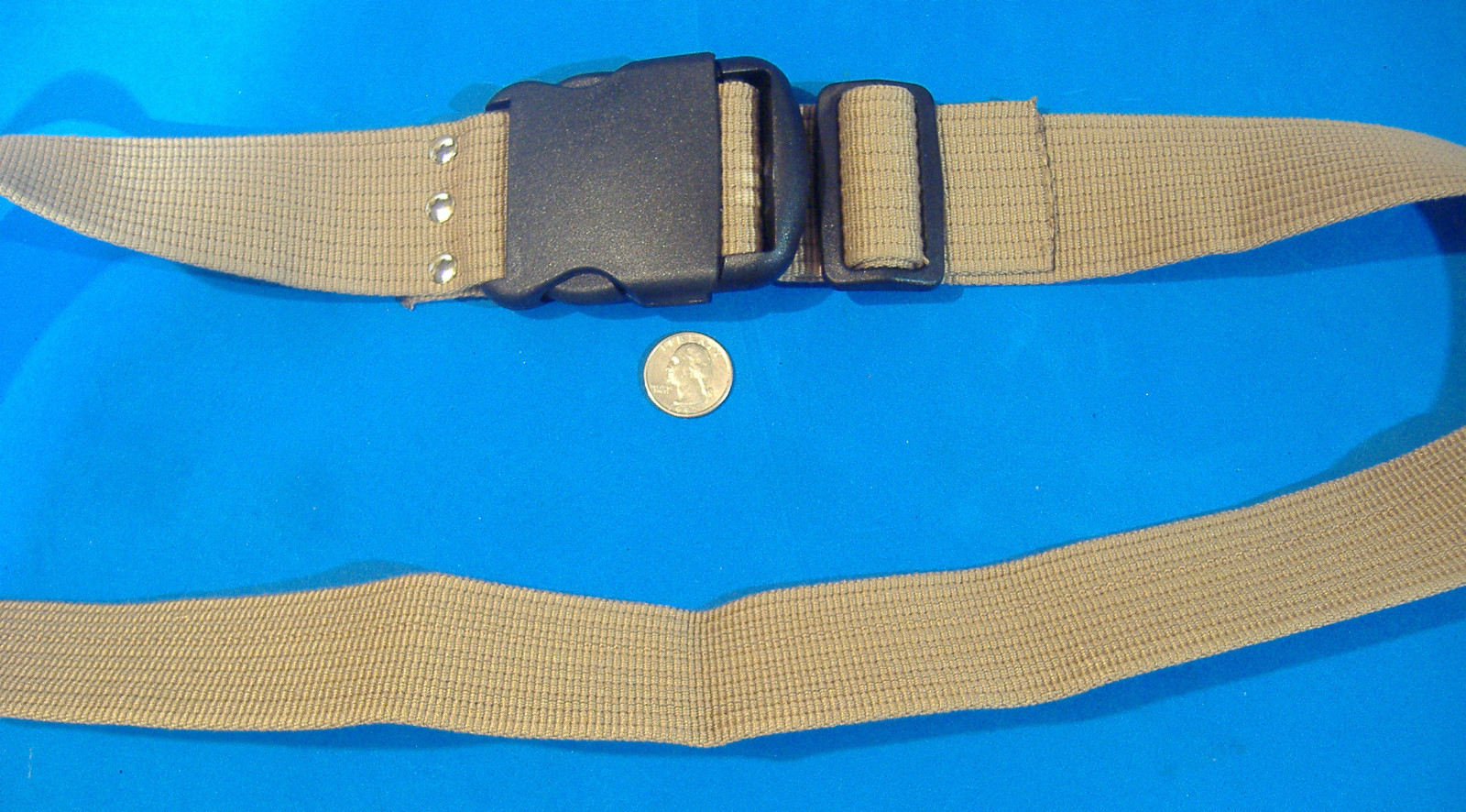2″ WIDE ADJUSTABLE COTTON WEB STRAP TOOL BELT WITH PLASTIC BUCKLE 44″ LONG
