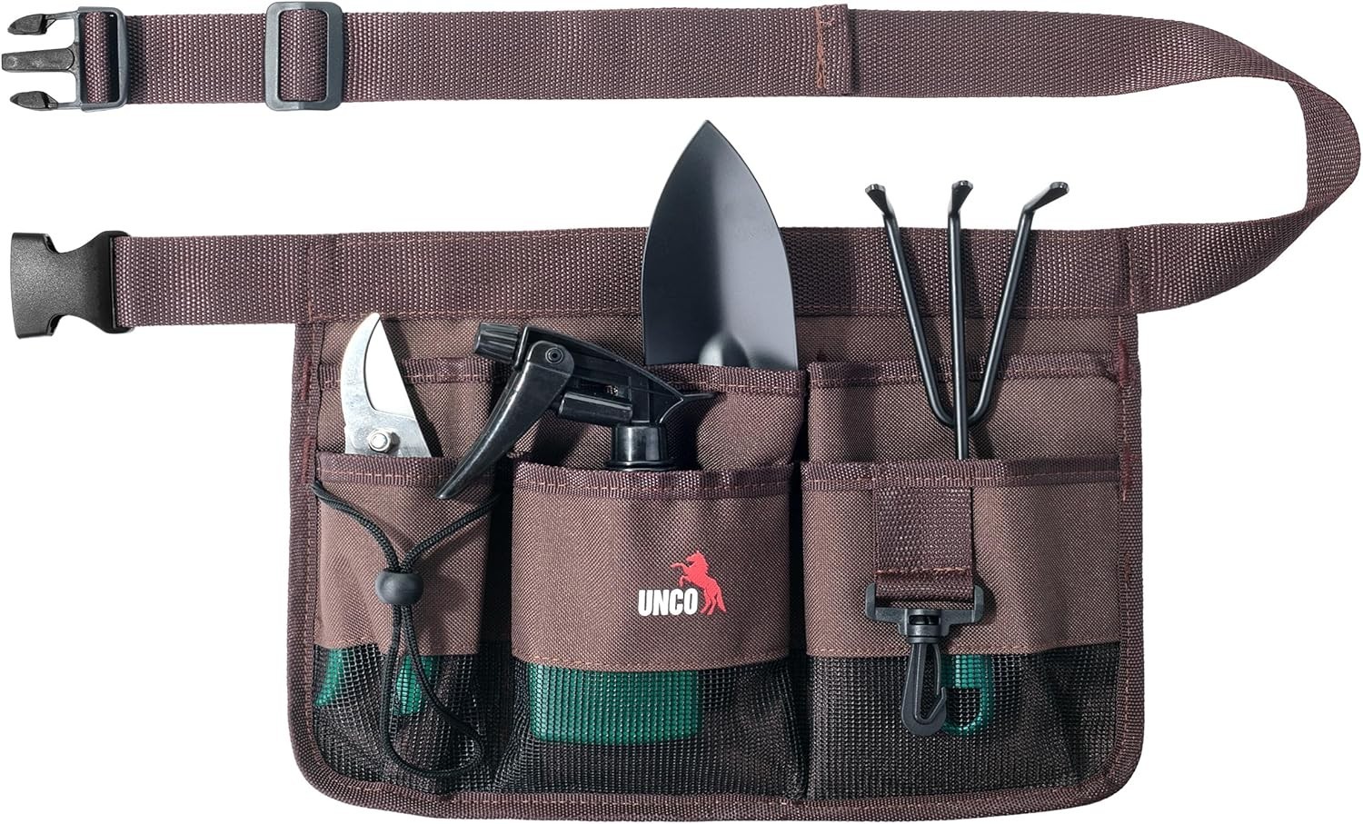 Durable Adjustable Gardening Belt – Modern Waist Apron with 7 Tool Pockets