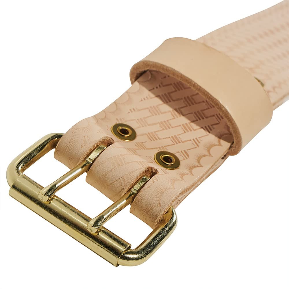 Klein Tools Heavy Duty Embossed Leather Tool Belt Large Tan For 40 To 48 Inch…