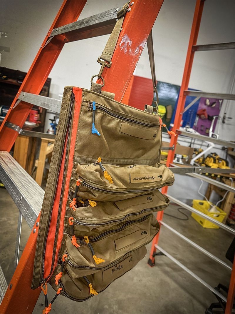 Atlas 46 Yorktown Tool Roll® SAE – Medium Size Coyote/Orange