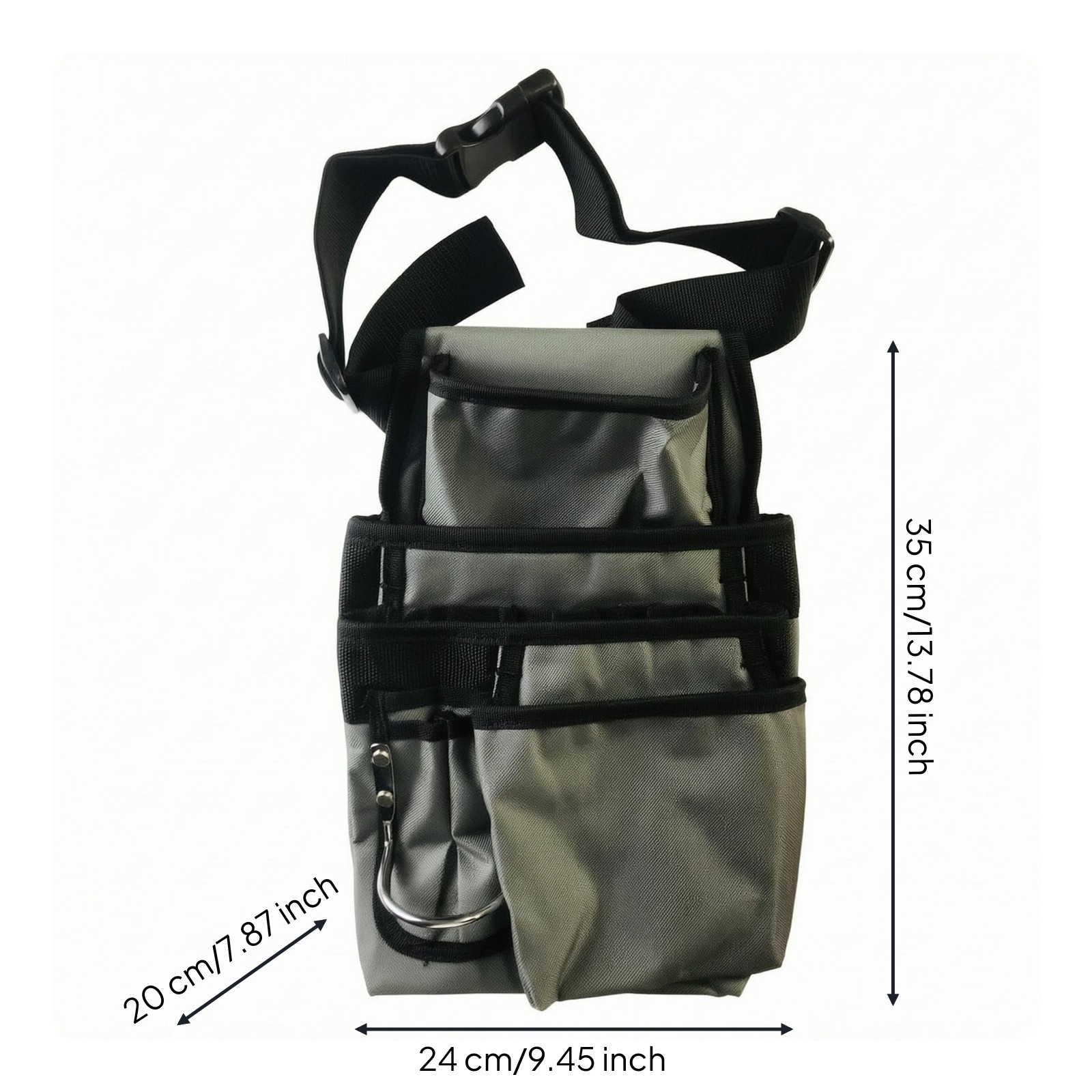 Canvas Tool Bag Multiple Pockets accessibleTop Tool Bag Reinforced Reinforced