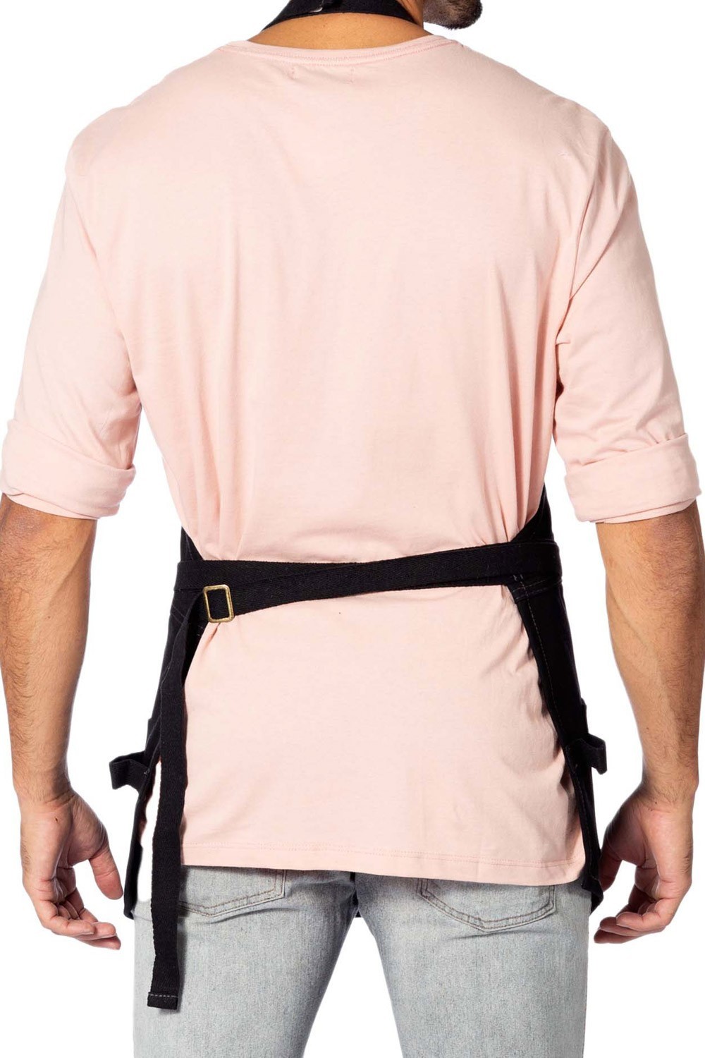 Tool Apron – 12 Pockets, Heavy-Duty Waxed Canvas, Leather Trim, NoTie – Woodwork
