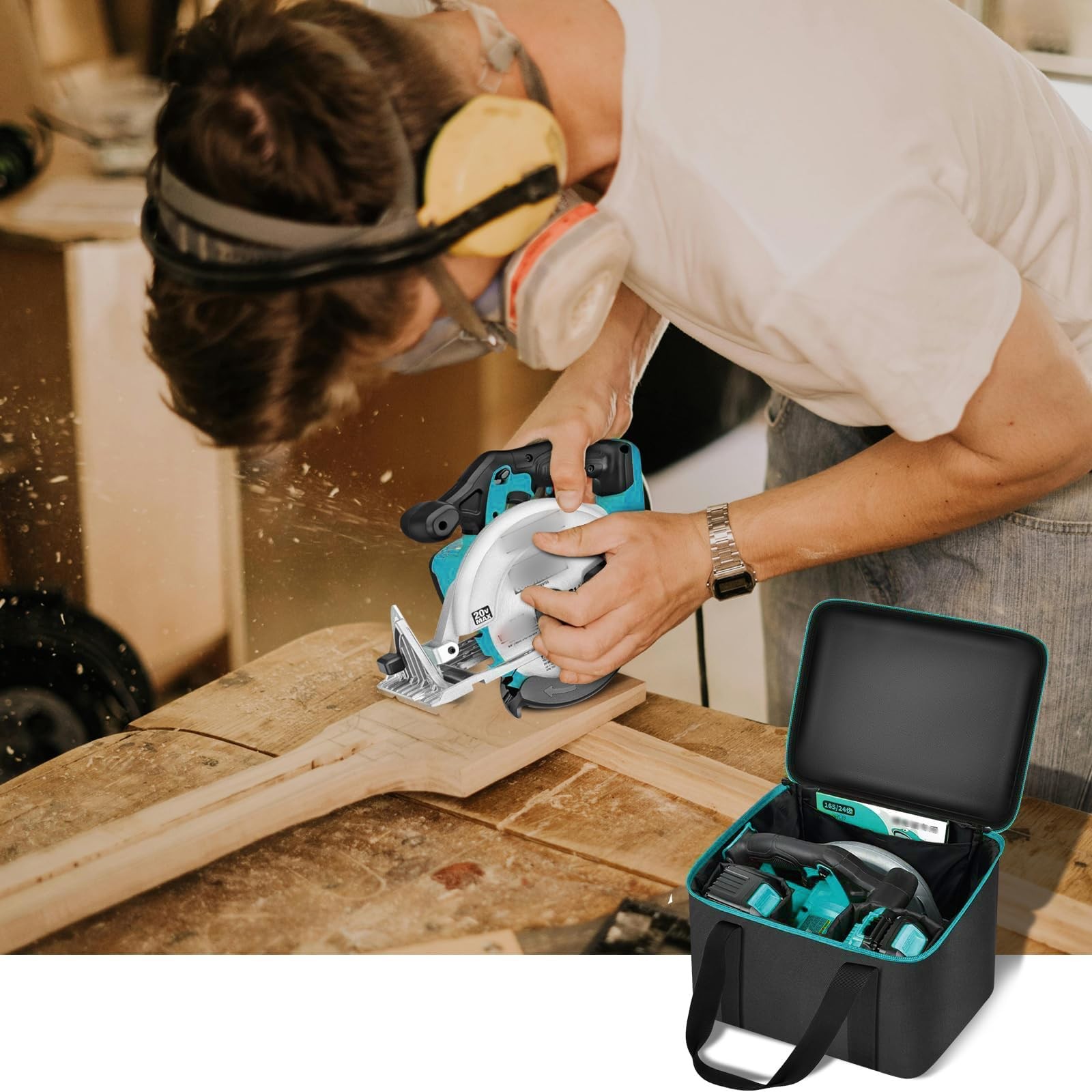 Universal Tool Bag for DEWALT 20V MAX Circular Saw 6.5Inch DCS391B/DCS565B, f…