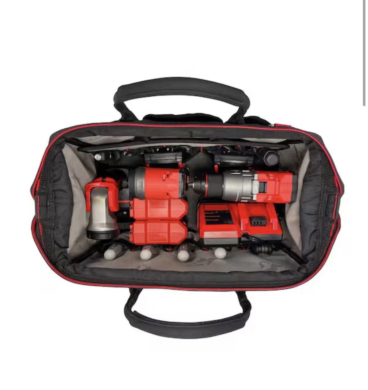 Husky Heavy-Duty 16” PRO Tool Bag Spring Open Close