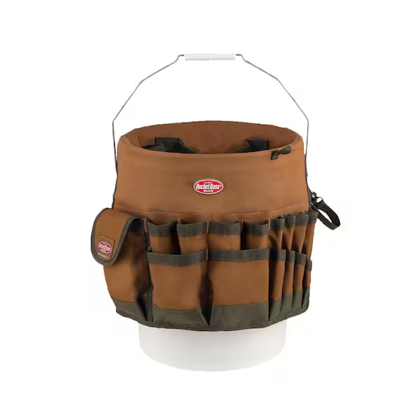 Bucket Tool Organizer Bag Garden 30 Pocket 5 Gallon Storage Work Home Use