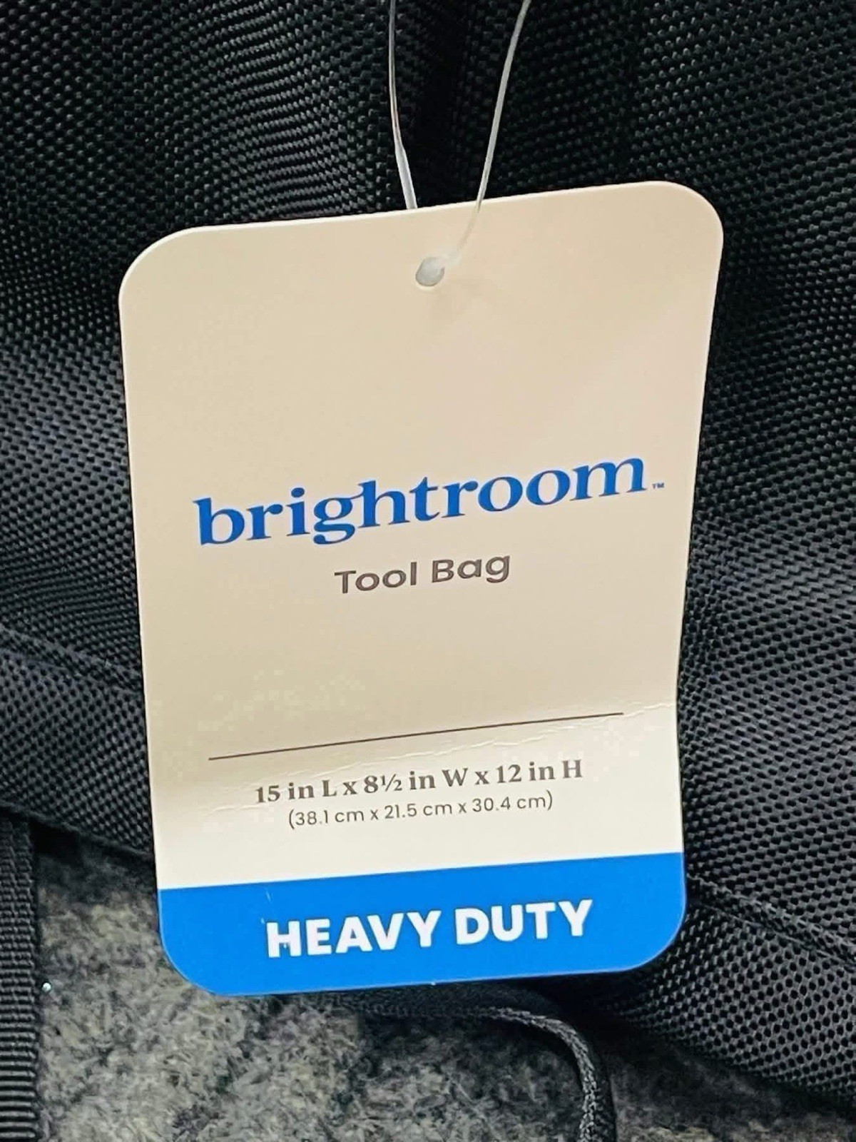 New Brightroom Heavy Duty Tool Bag Removable Carry Strap Black Utility Storage