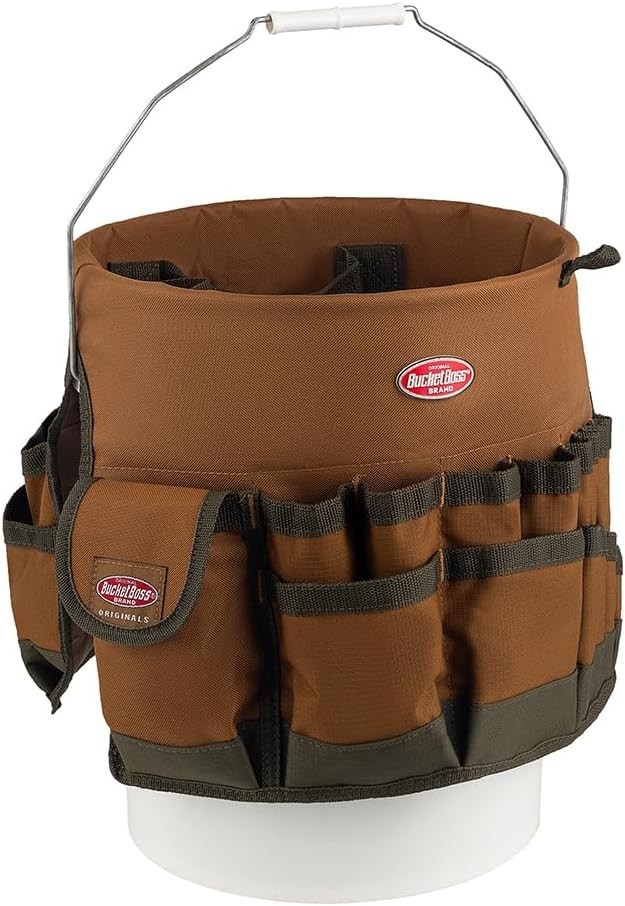 Bucket Tool Organizer Brown 10030 Poly PVC PP Ferric Fits Most 5 Gallon Buckets