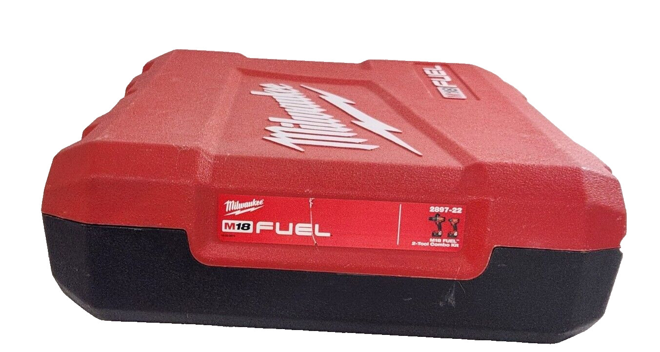 Milwaukee 2897-22 M18 Fuel 2 Drill Combo Kit Impact Heavy Duty CASE ONLY