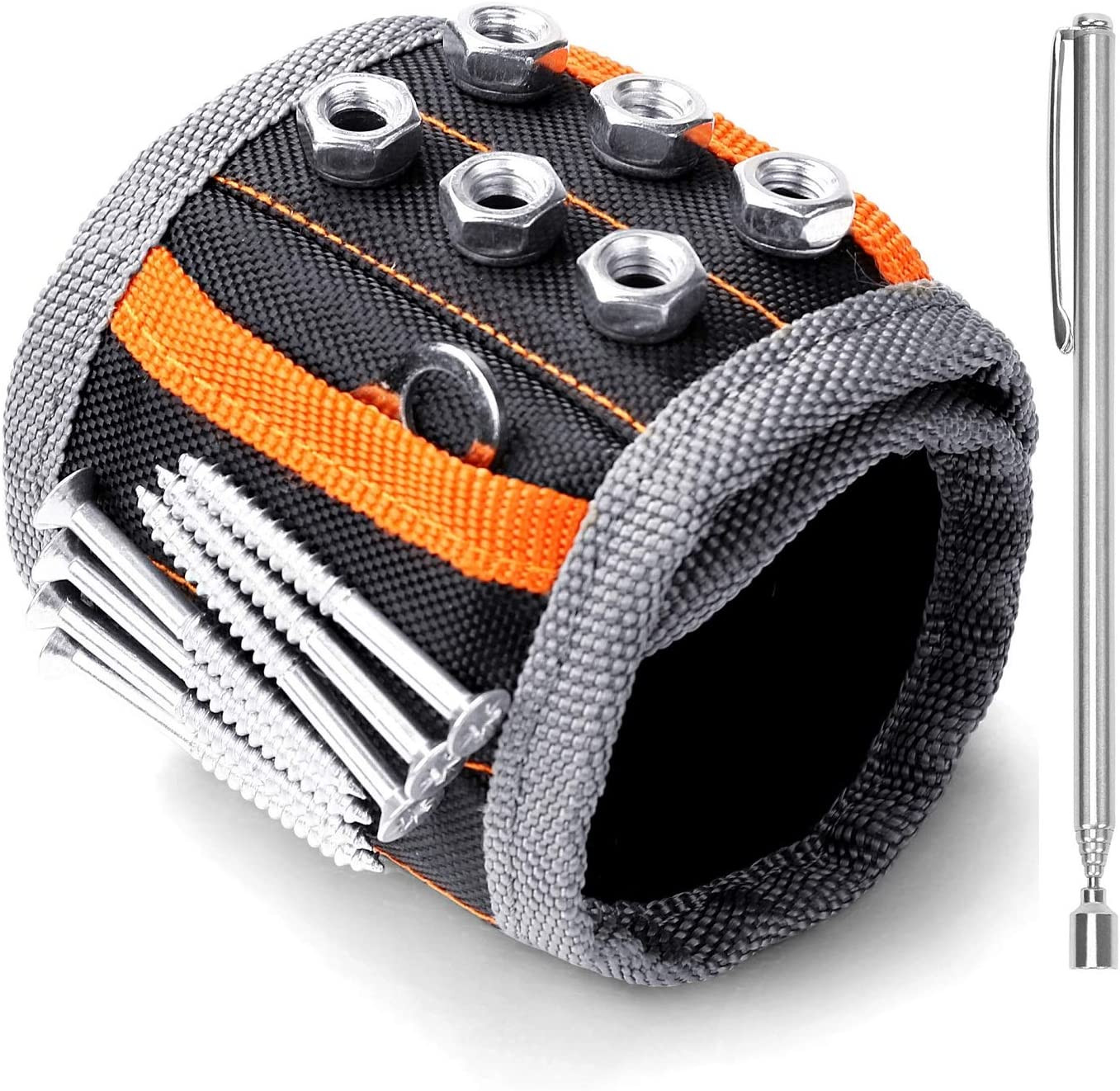 HORUSDY Magnetic Wristband, Stocking Stuffers, Gifts for Men, Premium Tool Belt