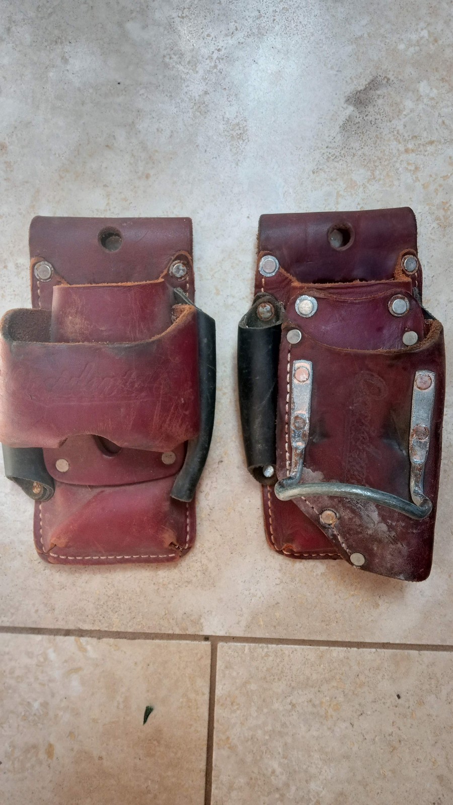 Complete Occendental Leather Tool Belt Susspenders Bags Made in USA
