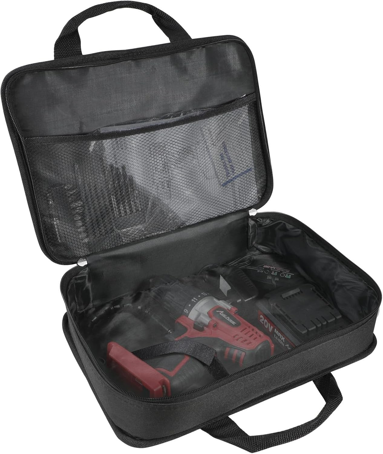 Durable Soft Canvas Tool Pouch with Mesh Dividers – Ideal for Organizing Tools