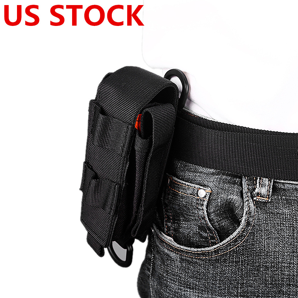 US MOLLE EDC Tool Pouch Nylon Multi Tool Organizer for Flashlight Pencils Holder
