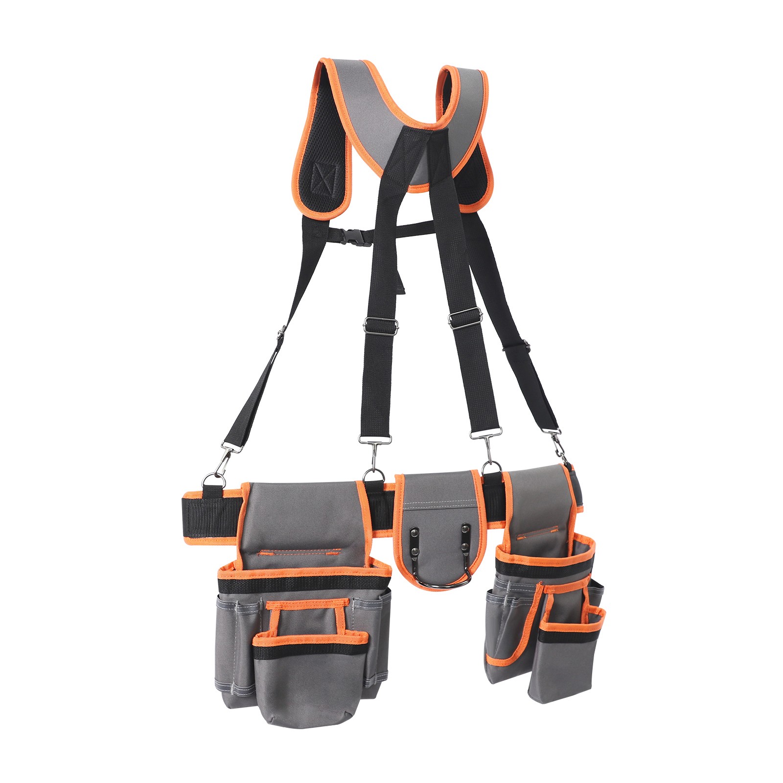 Electrician Tool Bag Tool Belt with Suspenders Adjustable Utility Belt Work Bag