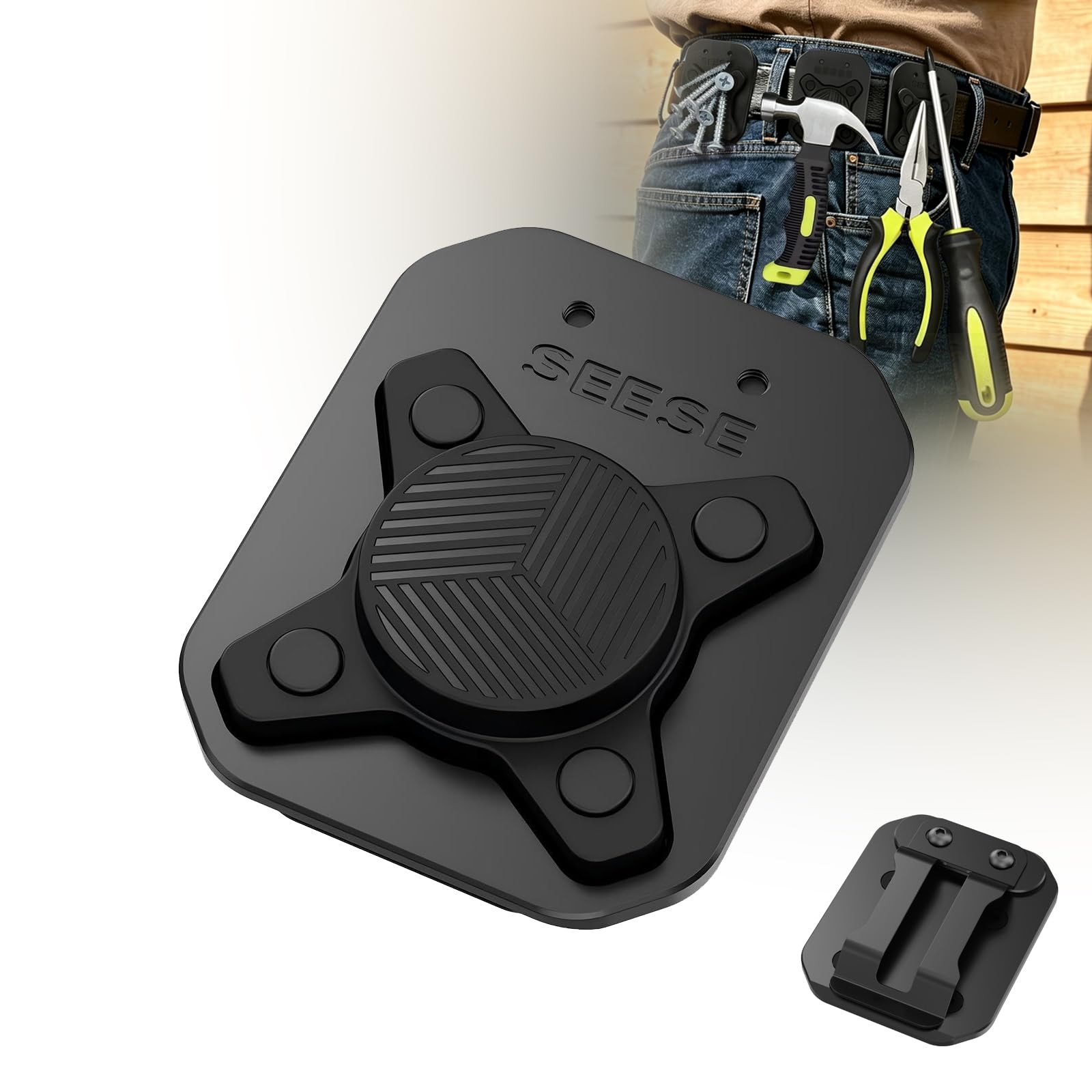Strong Magnetic Tool Holder: Magnetic Belt Clip for Power Tools & Hand Tools,…