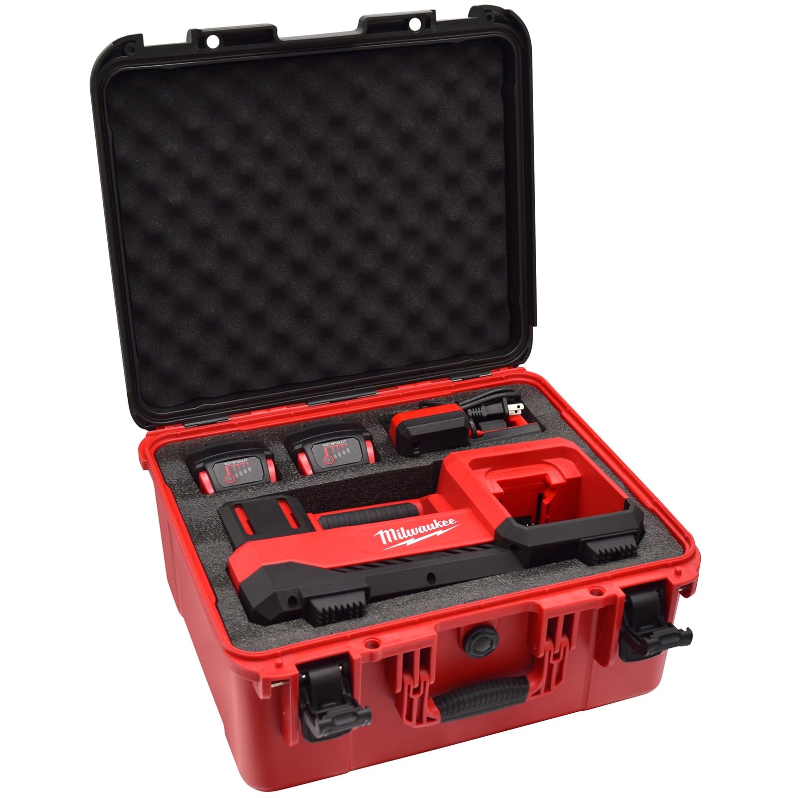 Air Compressor Hard Storage Case for 11 x 5 x 13 inches, Black & Red
