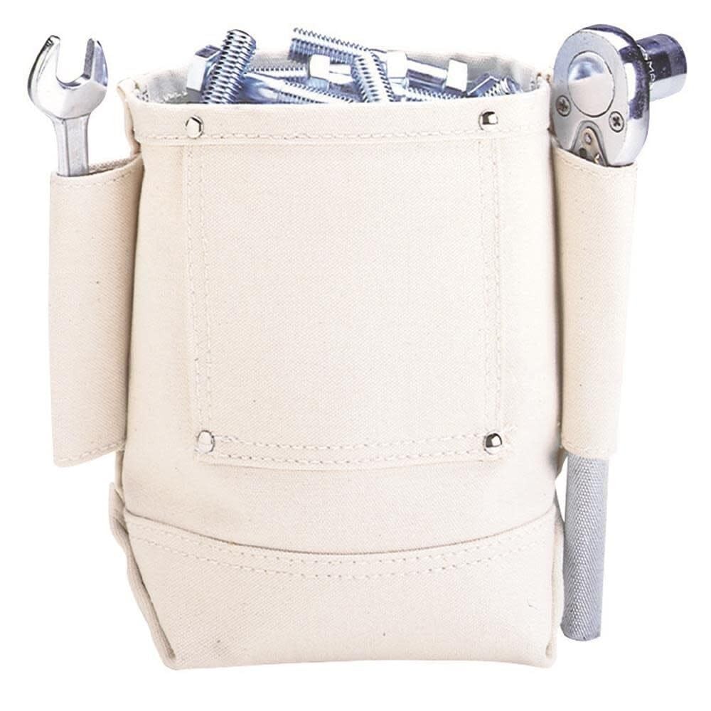 CLC Custom Leathercraft 914 Canvas Nut and Bolt Bag , White