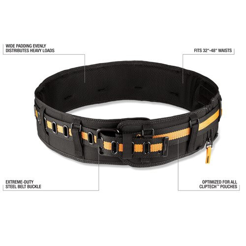 ToughBuilt TB-CT-40P Pro Padded Belt Steel Buckle Tool Electrician Carpenter