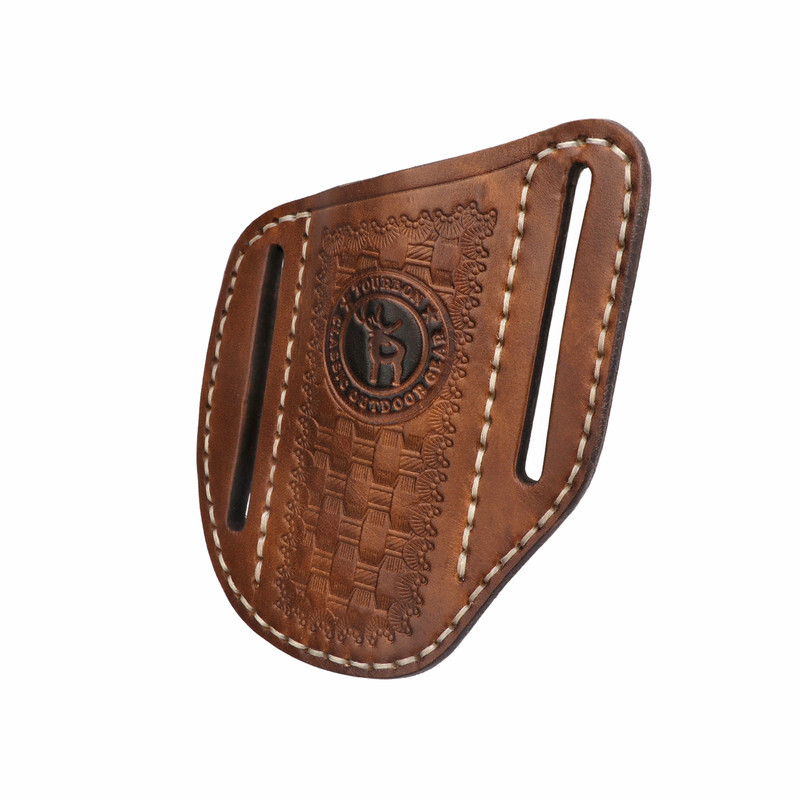 TOURBON Leather Mini Pockets Folding Knife Belt Pouch Tool Carry Sheath Cover US