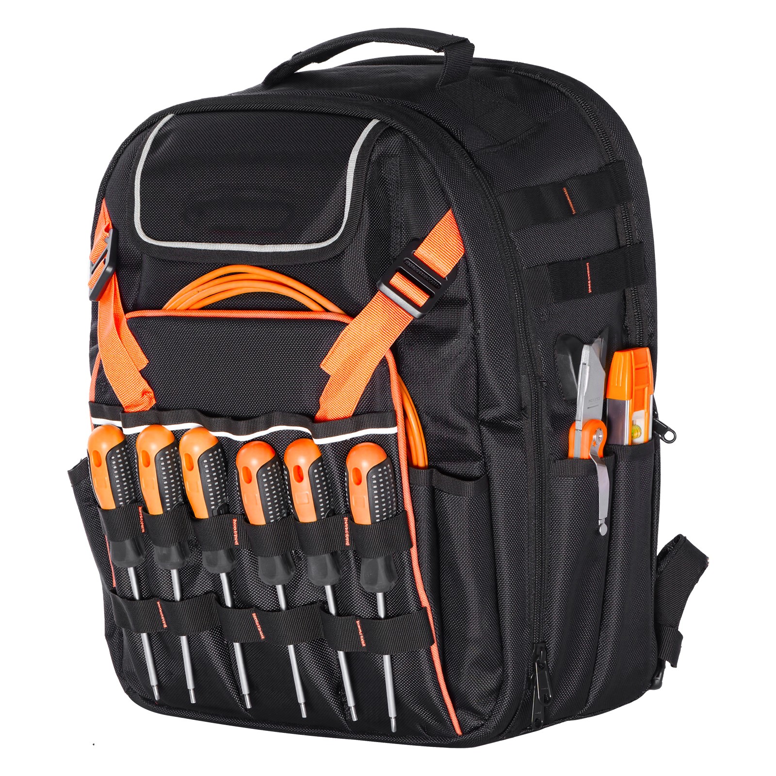 Uimoso Tool Backpack with 45 Pockets, Durable and Ideal for Electricians