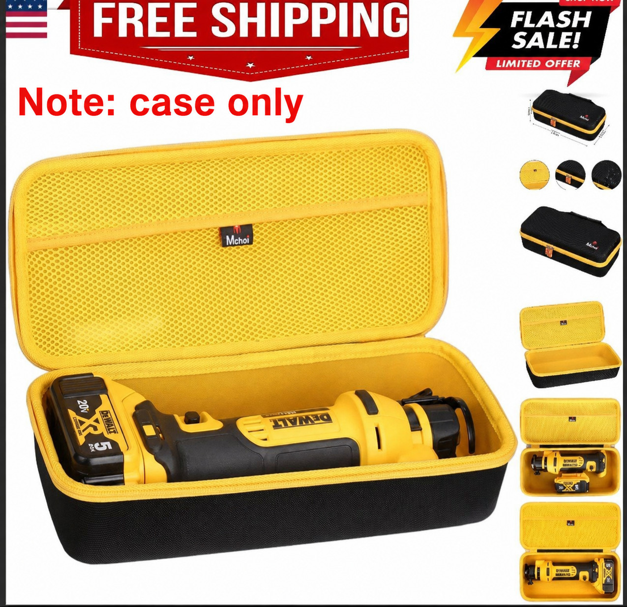 Hard Carrying Case for DEWALT 20V MAX Drywall Cut Out Tool , EVA Protective T…