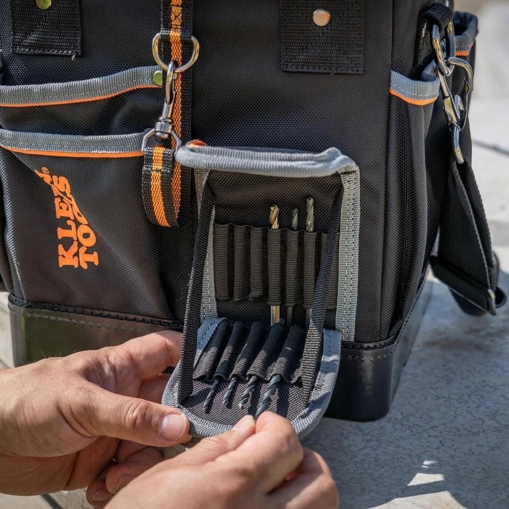 Pro Tool Tote Organizer 10-Inch 40 Pockets Durable Ballistic Weave Padded Strap