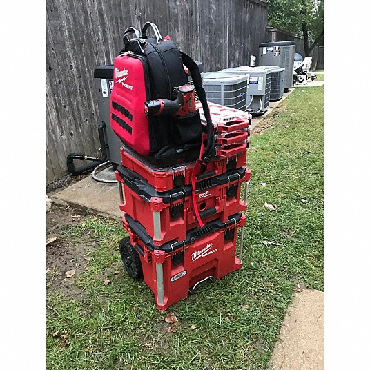 100% AUTHENTIC – MILWAUKEE 48-22-8301 PACKOUT Tool Backpack: 15 in W x 10 5/16 i