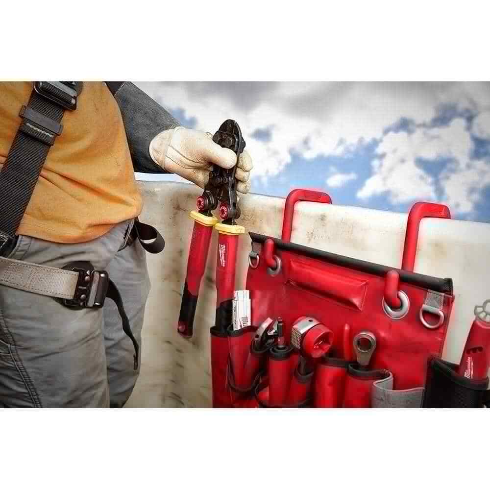Tool Apron Milwaukee Linemans Compact Aerial Easy Hand-Tool Organization Durable