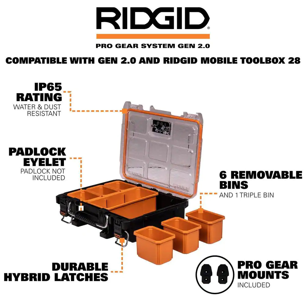 Pro Gear System Gen 2.0 Heavy Duty Impact Resistant Multi-Section Tool and Small