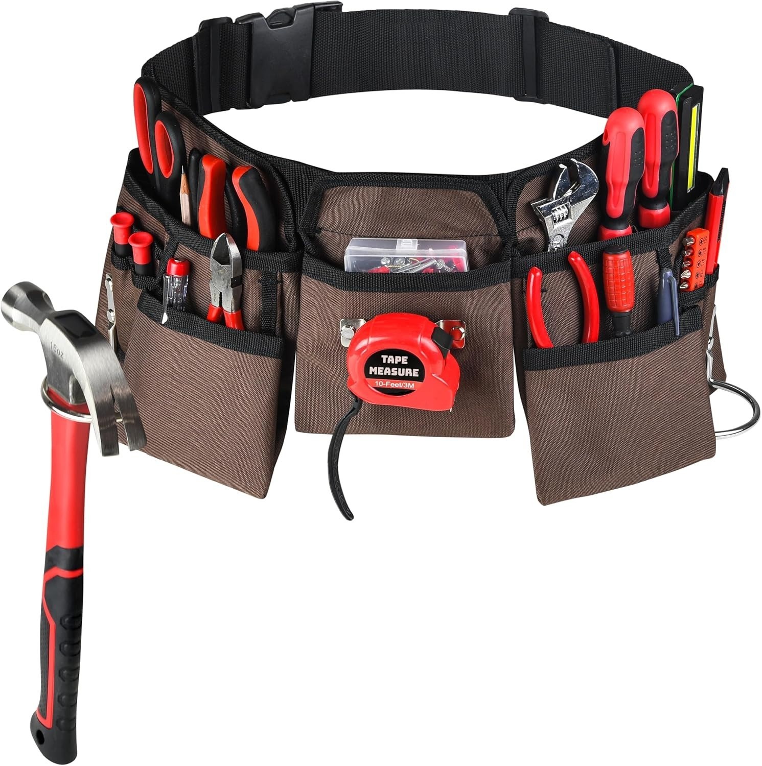Heavy-Duty Polyester Tool Bag with 11 Pockets – Double-Sided Design
