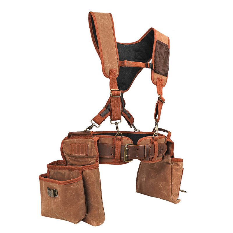 Electrician Suspenders Carpenter Framer Tool Carry Rig Belt Wasit Pack-TOURBON