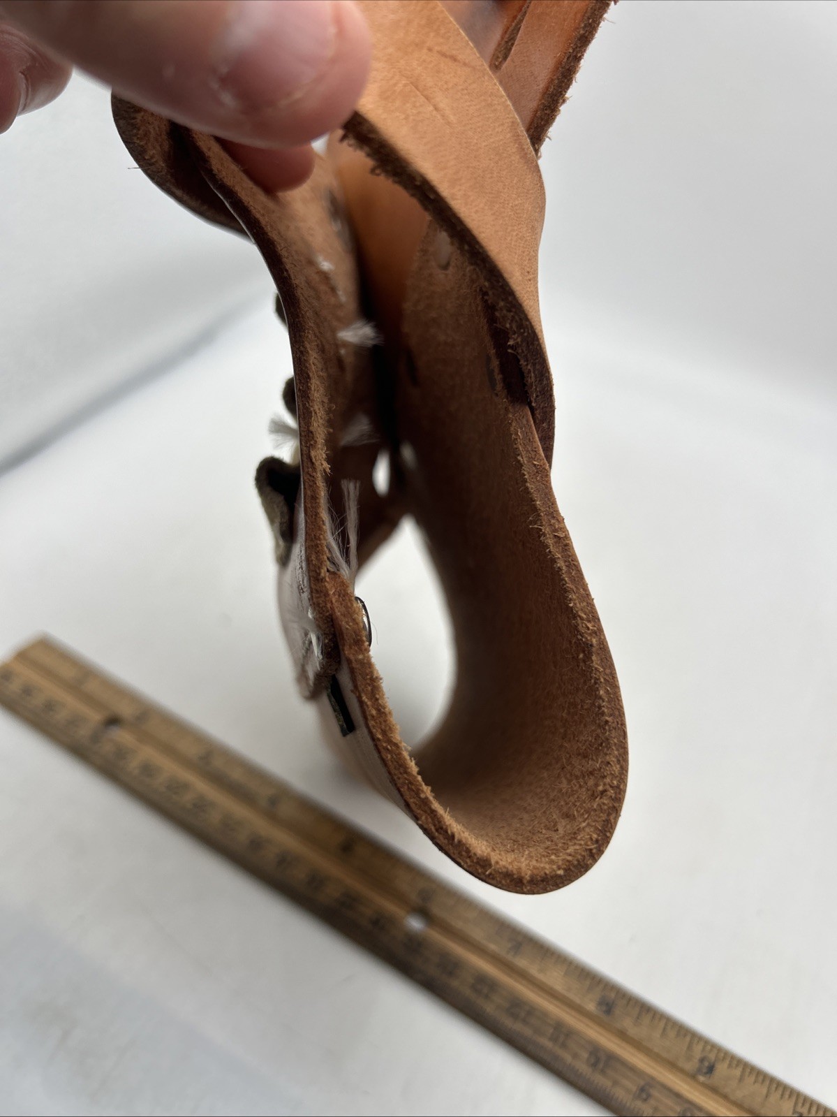 Action Work Products Saddle Leather Tool Holster A-410-2 Made In Mexico