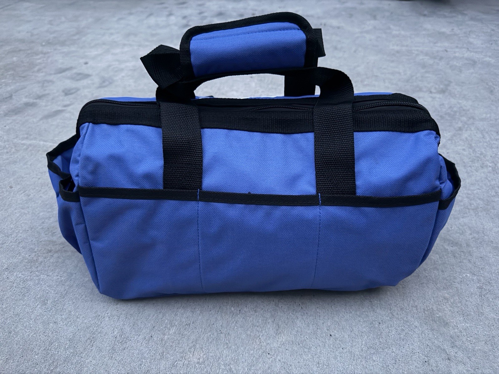 Snap On Tools Large Tool Bag Travel Carry Case Snap-On Racing Tool Blue